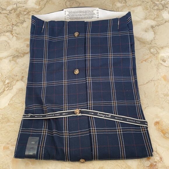 NWT Arrow Heritage Twill Plaid Button Down Shirt - Picture 4 of 5